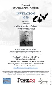 invitation haiku et haisha 2 7juillet